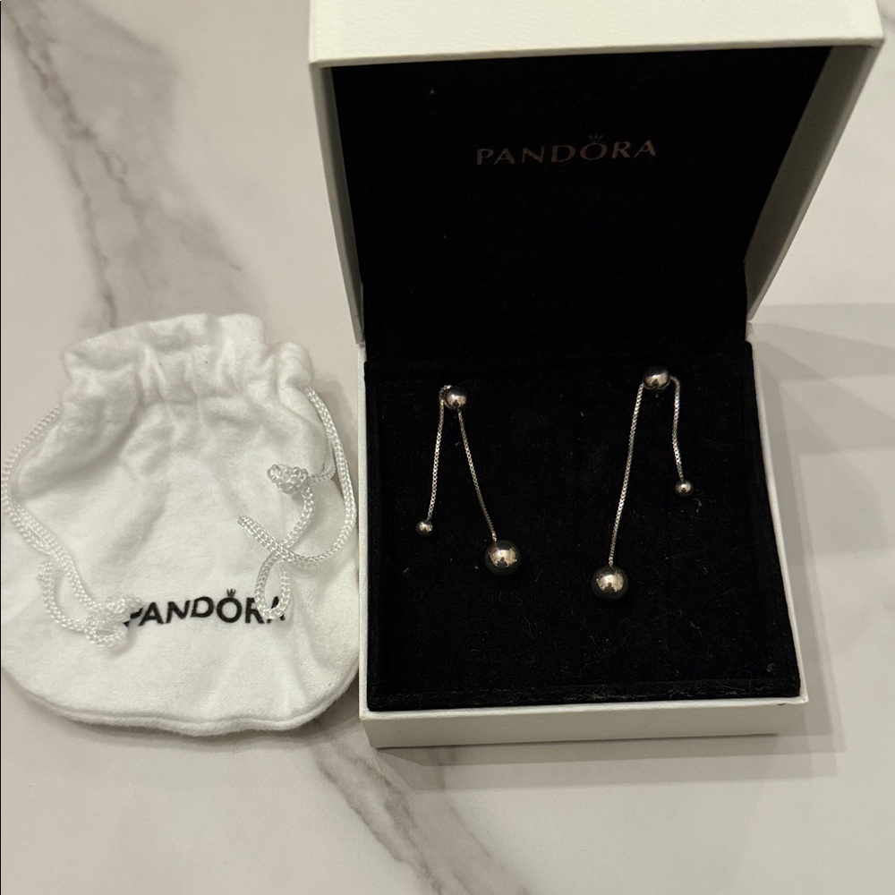 Pandora Silver Dangle Earrings